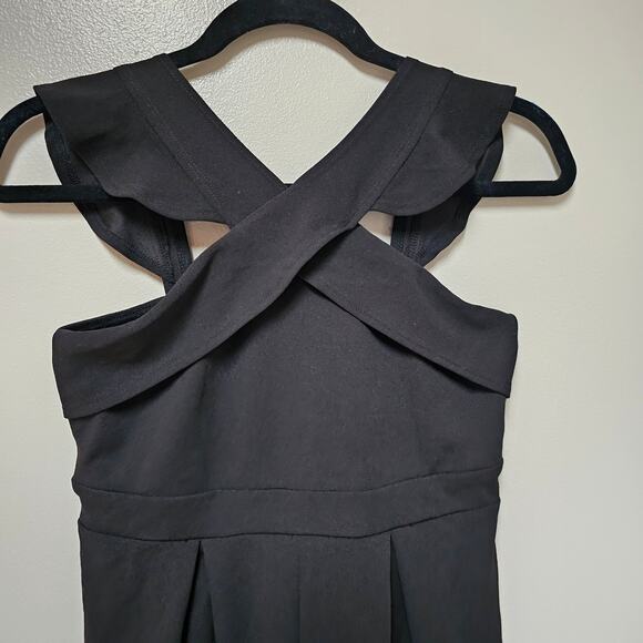 LOVE, Nickie Lew Nordstrom Jumpsuit Black WIde Leg Juniors size 12 - Picture 3 of 10